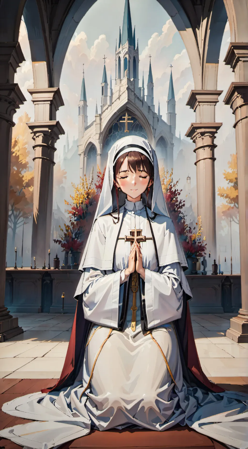 ai character: Sister. Lillian  background