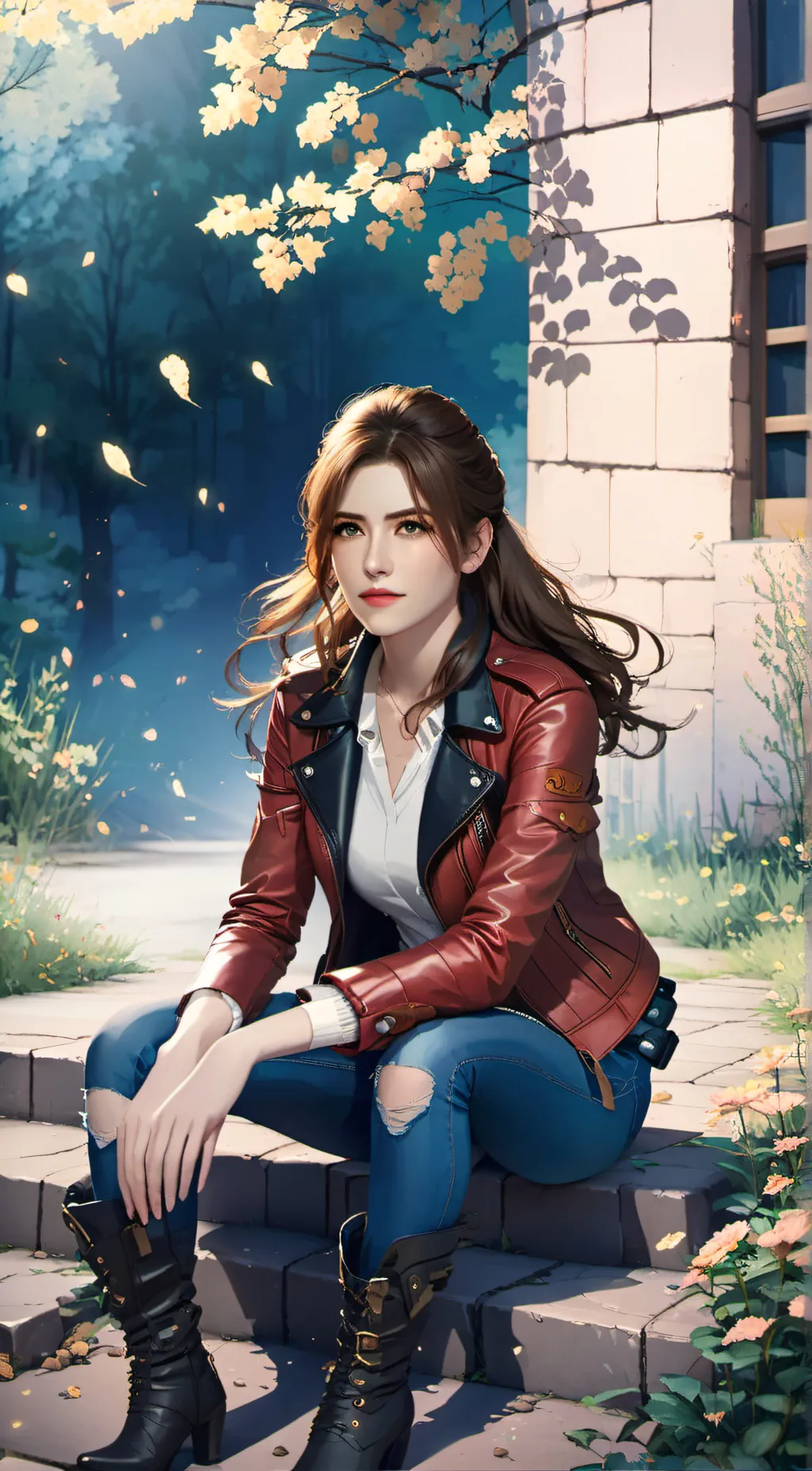 ai character: claire  background