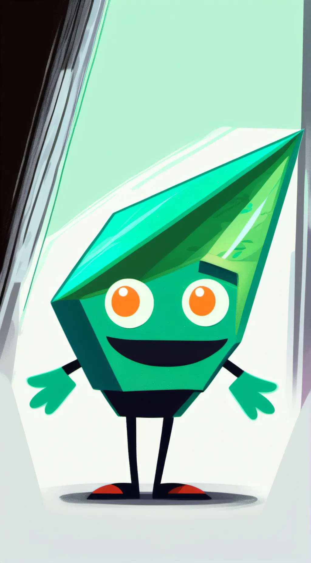 ai character: Emi the Emerald background