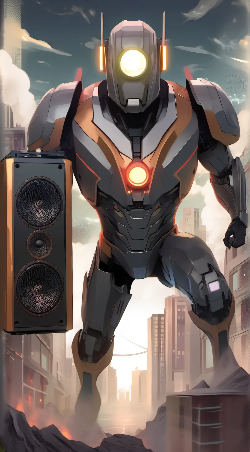 ai character: Titan Speakerman background