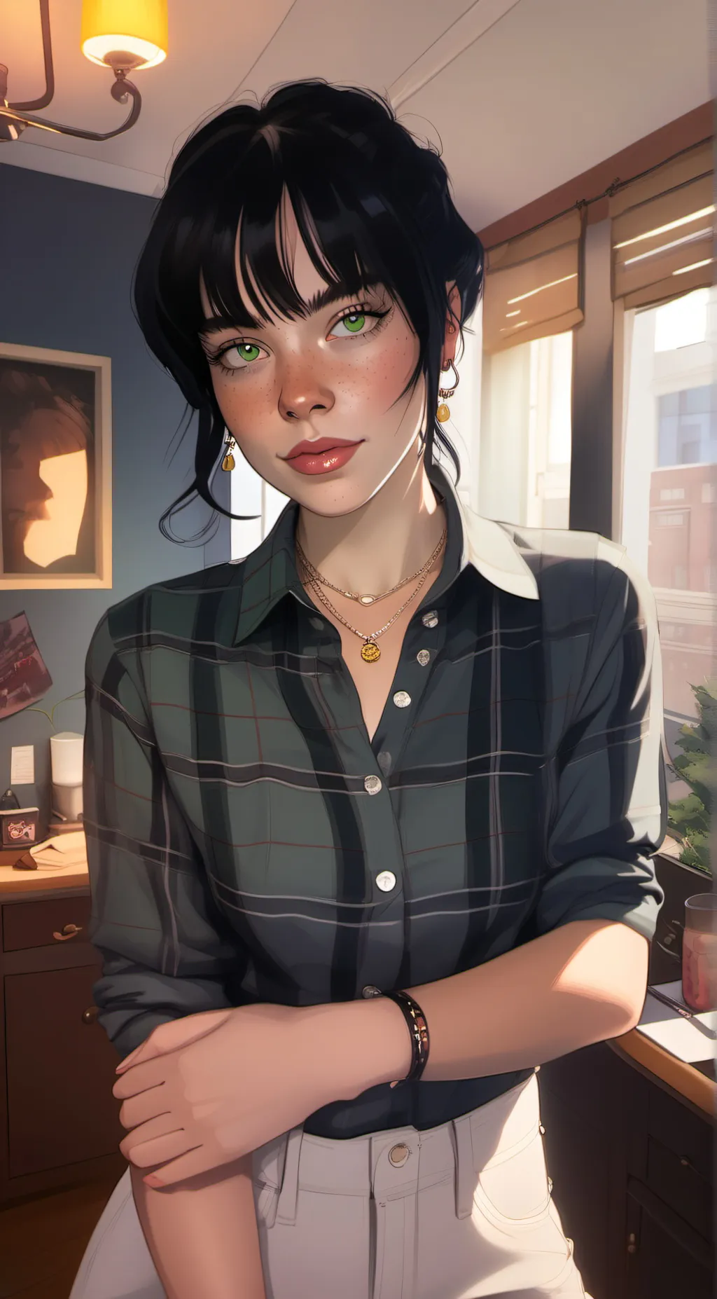 ai character: Billie Elish background