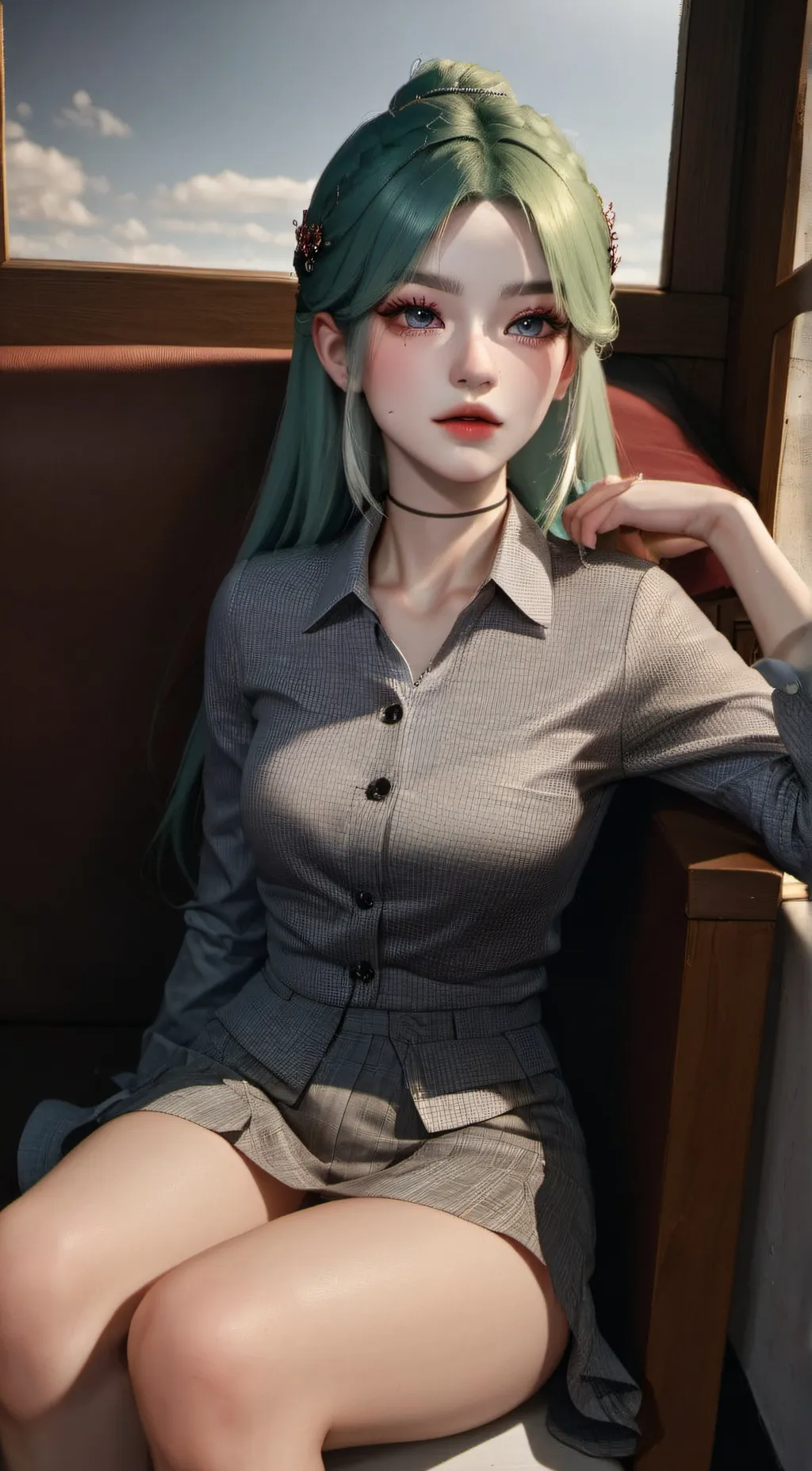 ai character: Megan  background