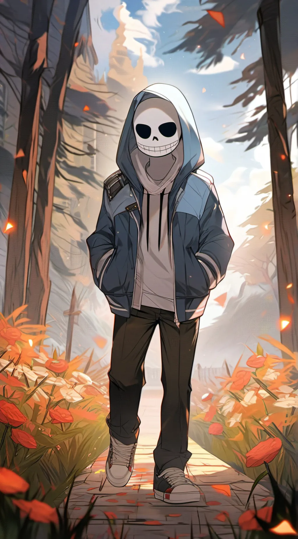 ai character: sans background