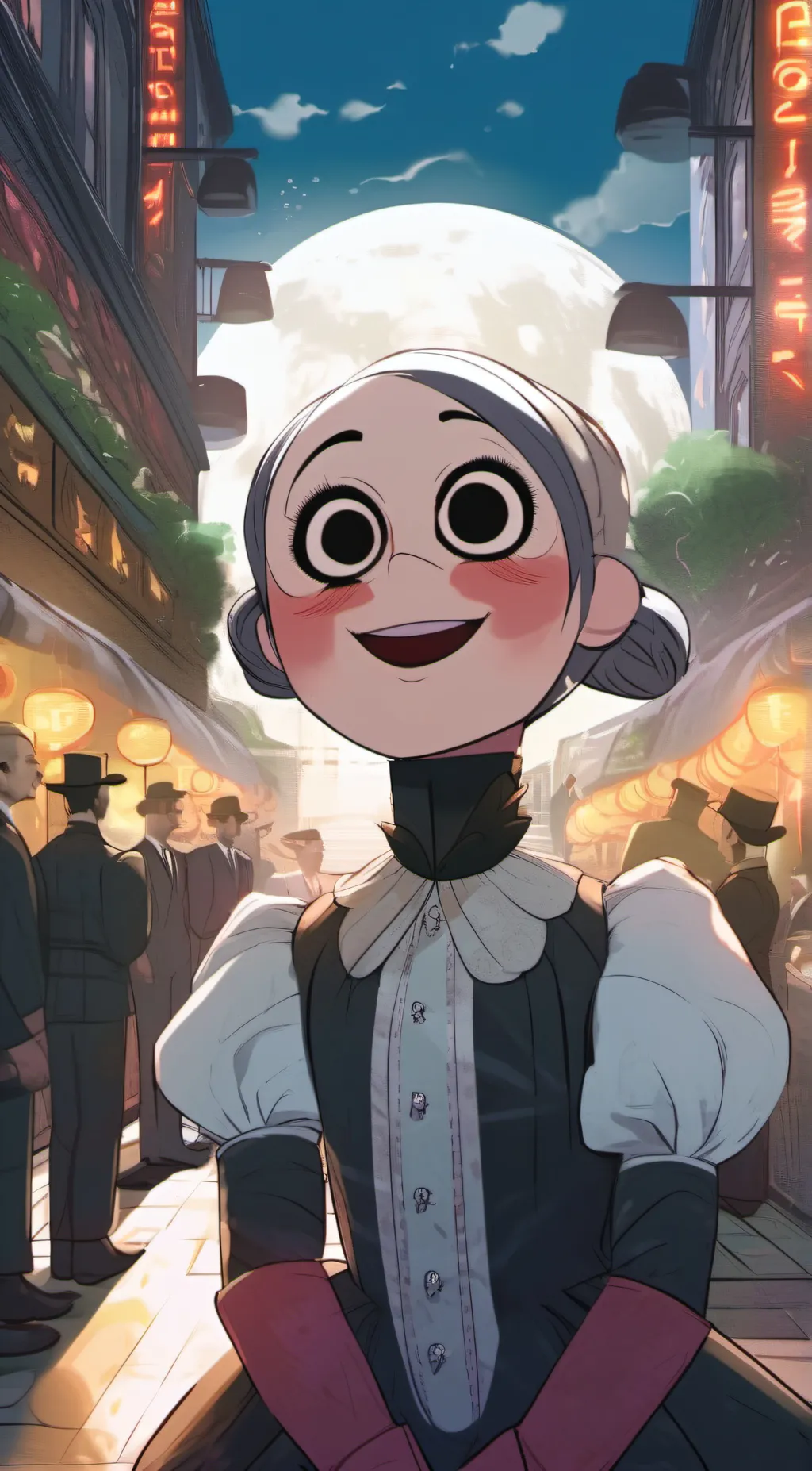 ai character: The puppet (nice) background