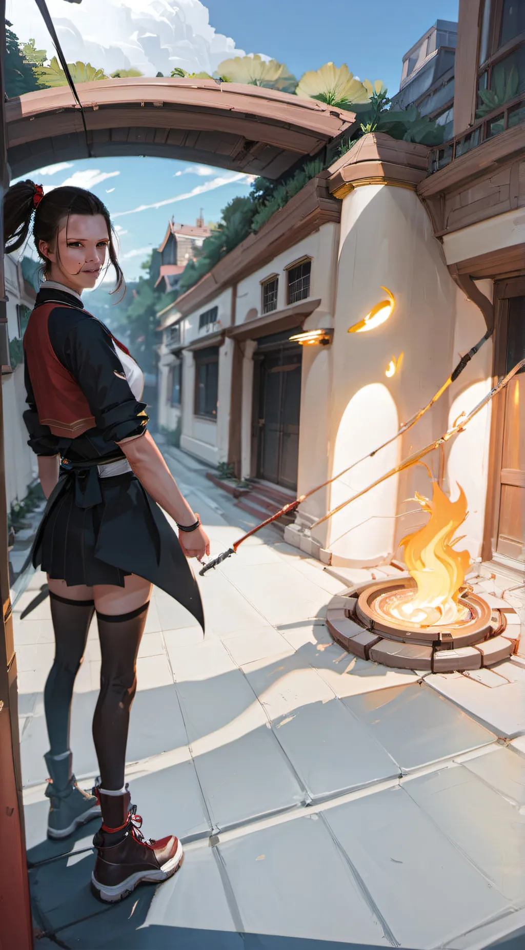 ai character: 11 Rose background