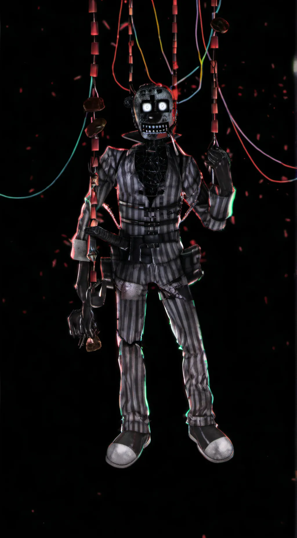 ai character: damaged endo background