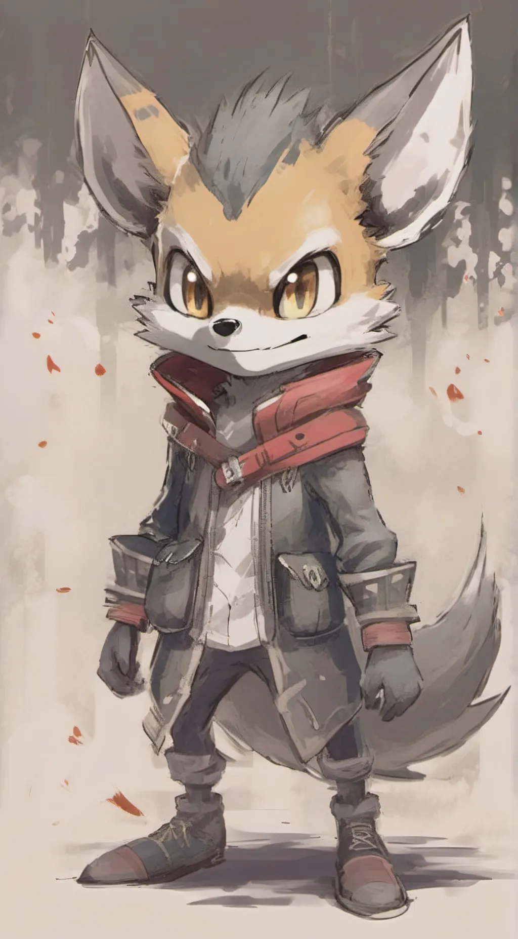 ai character: fleetway sonic  background