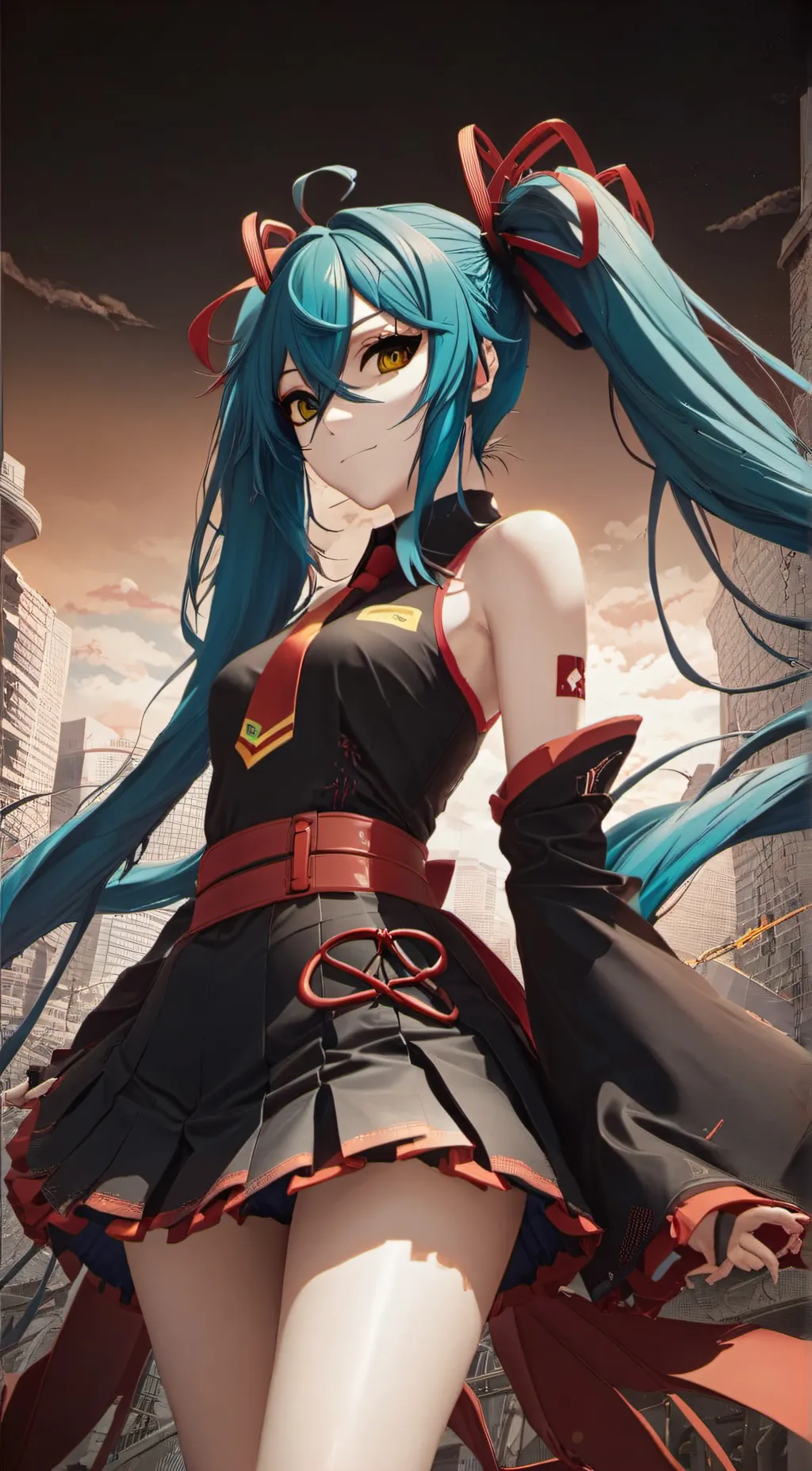 ai character: Miku background