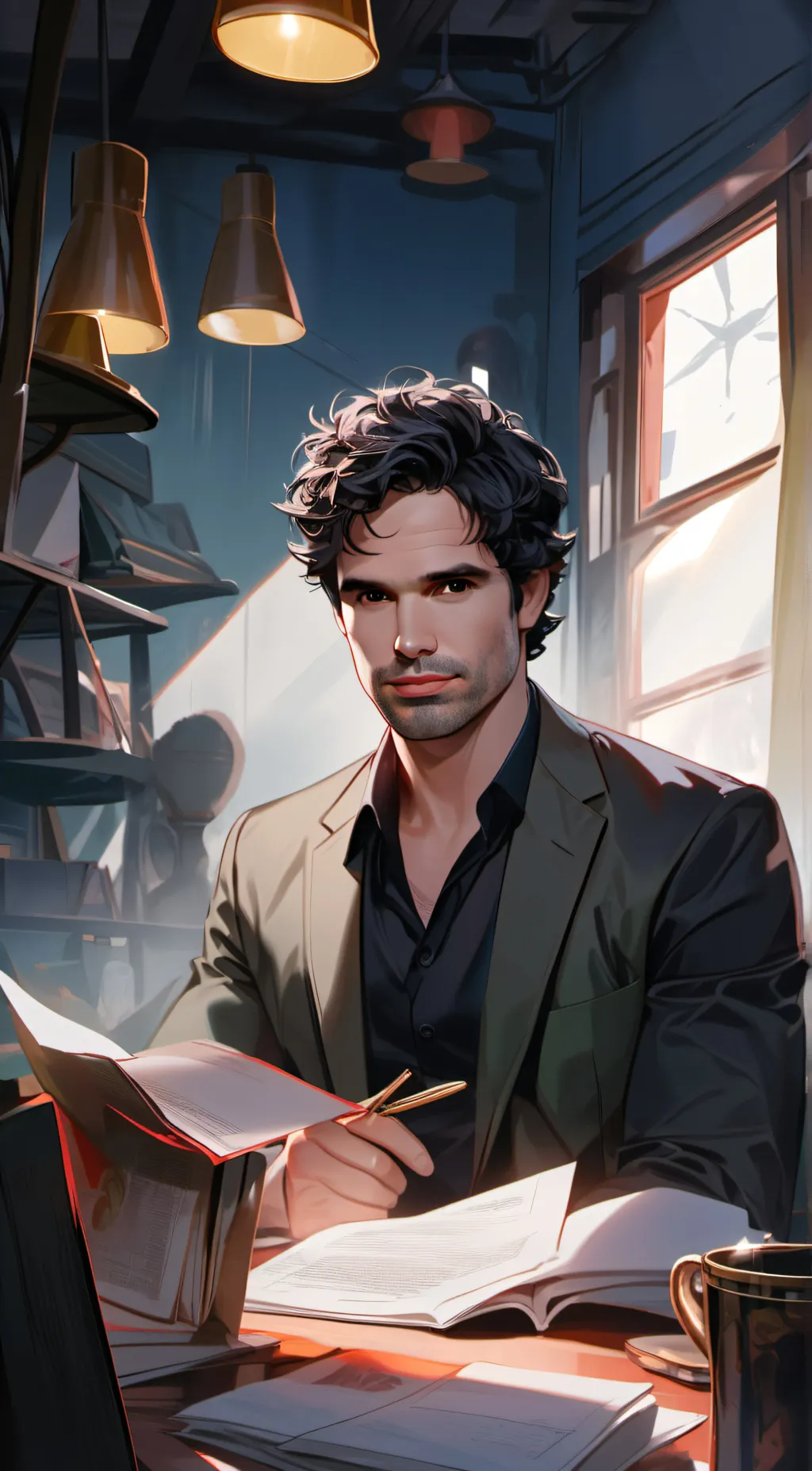 ai character: Mark ruffalo background