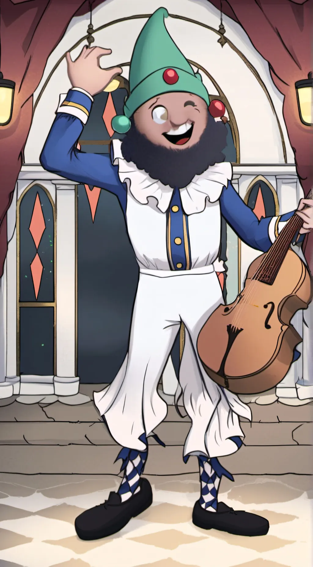 ai character: bidr giggles background