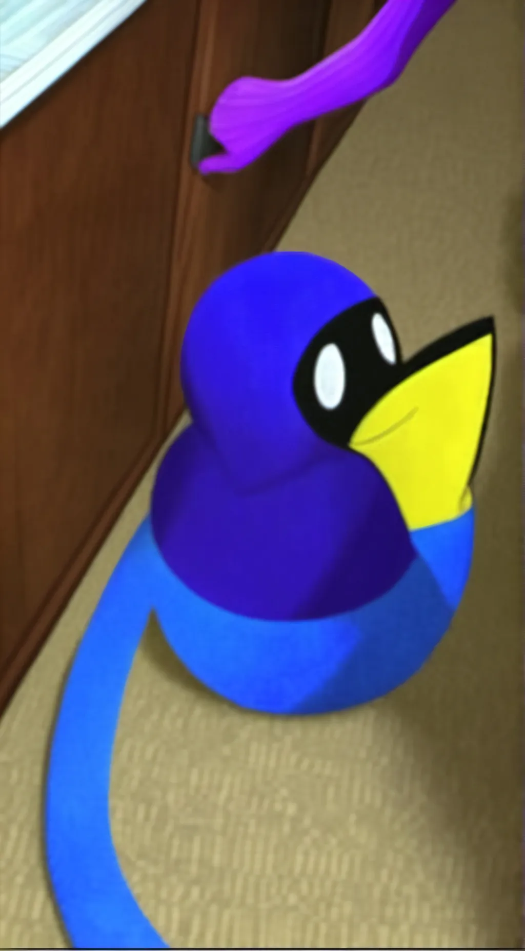 ai character: Blue background