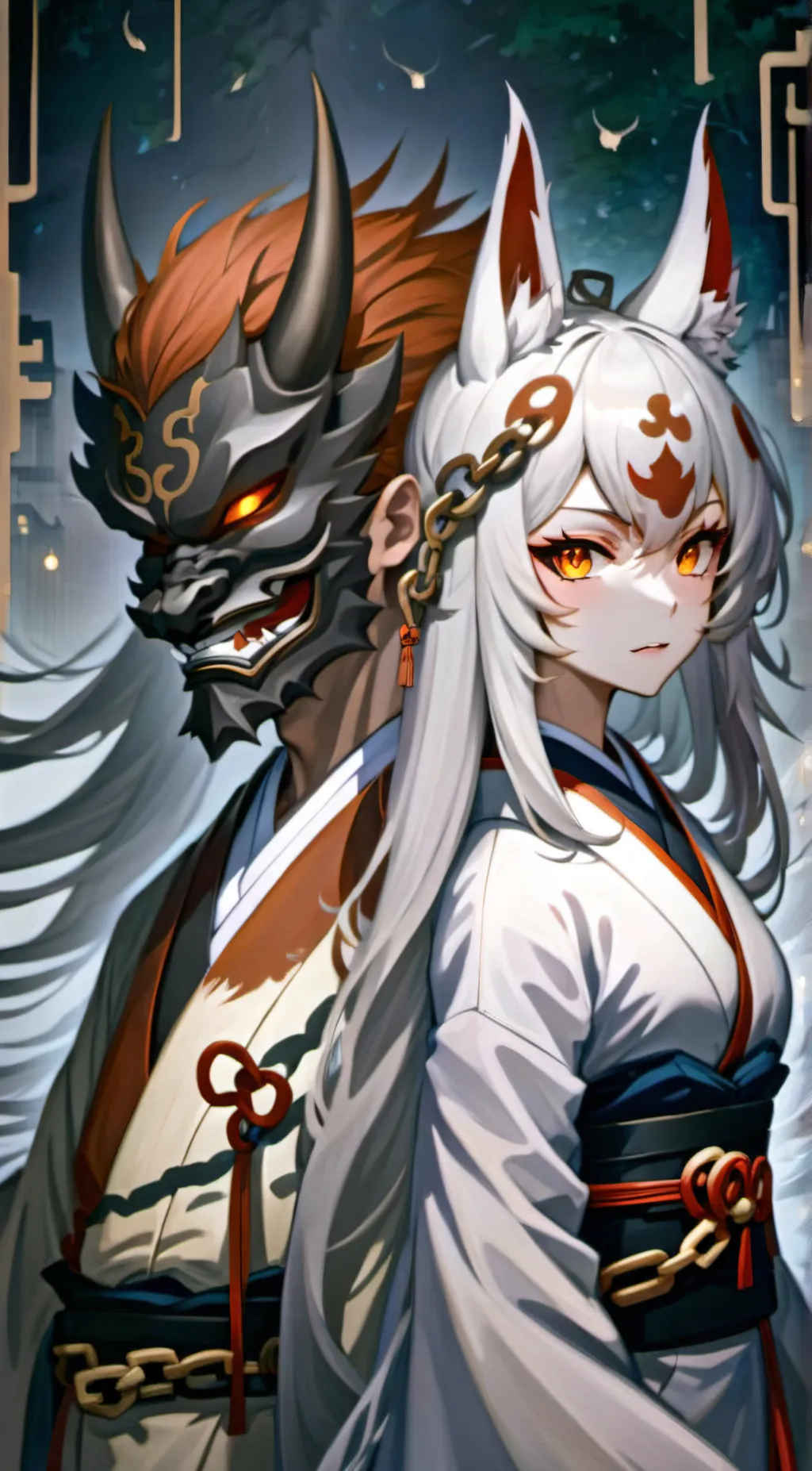 ai character: Sensō to Ai background