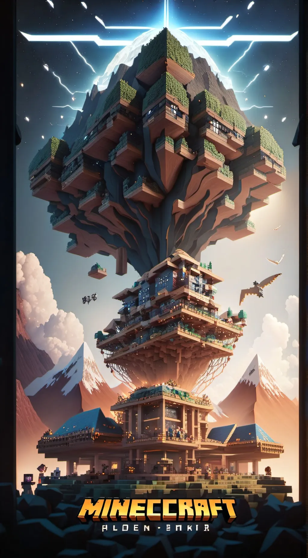 ai character: Minecraft  background