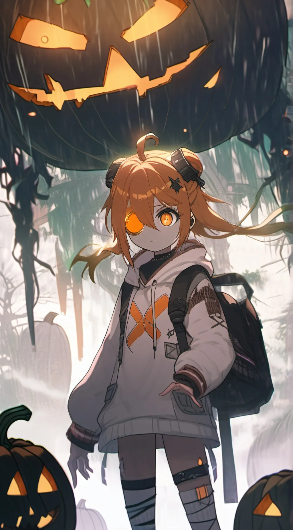 ai character: P_mp3in g1itc4 background