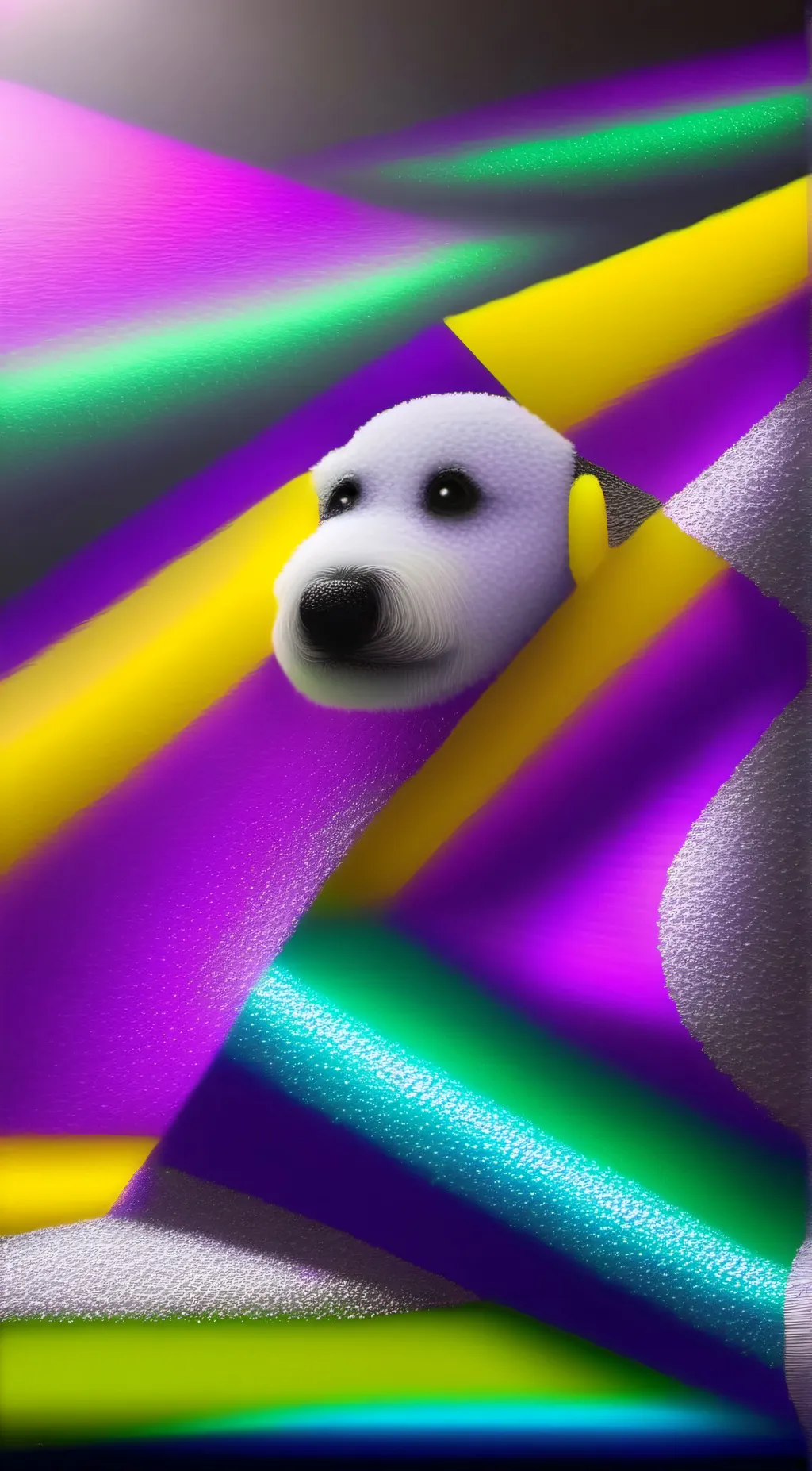 ai character: doggo in the wall background