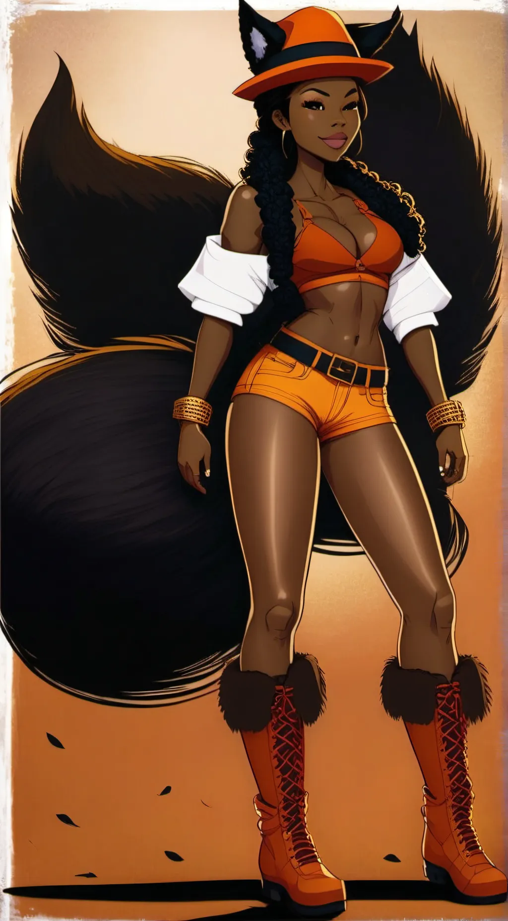 ai character: Foxxy love background