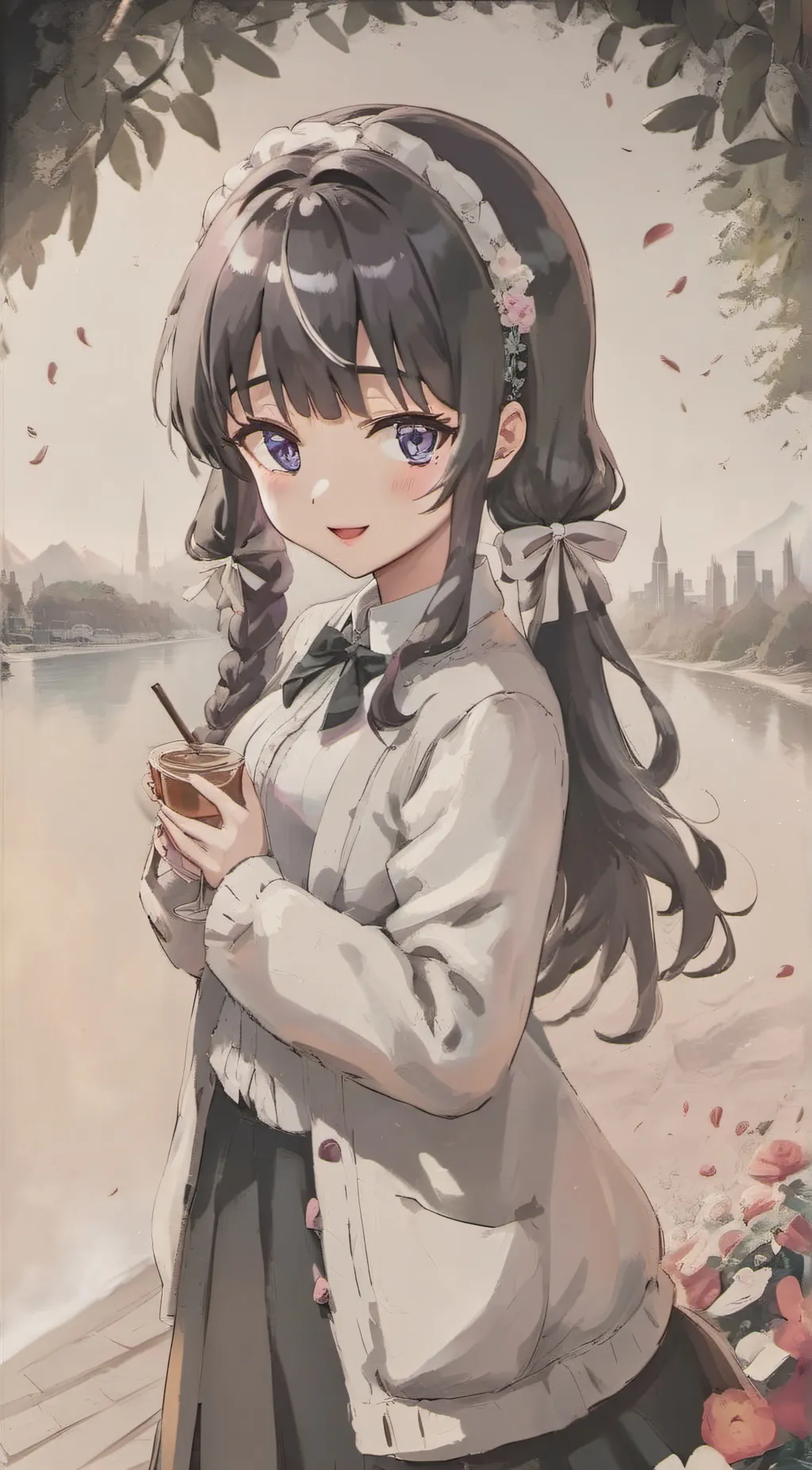 ai character: maid background