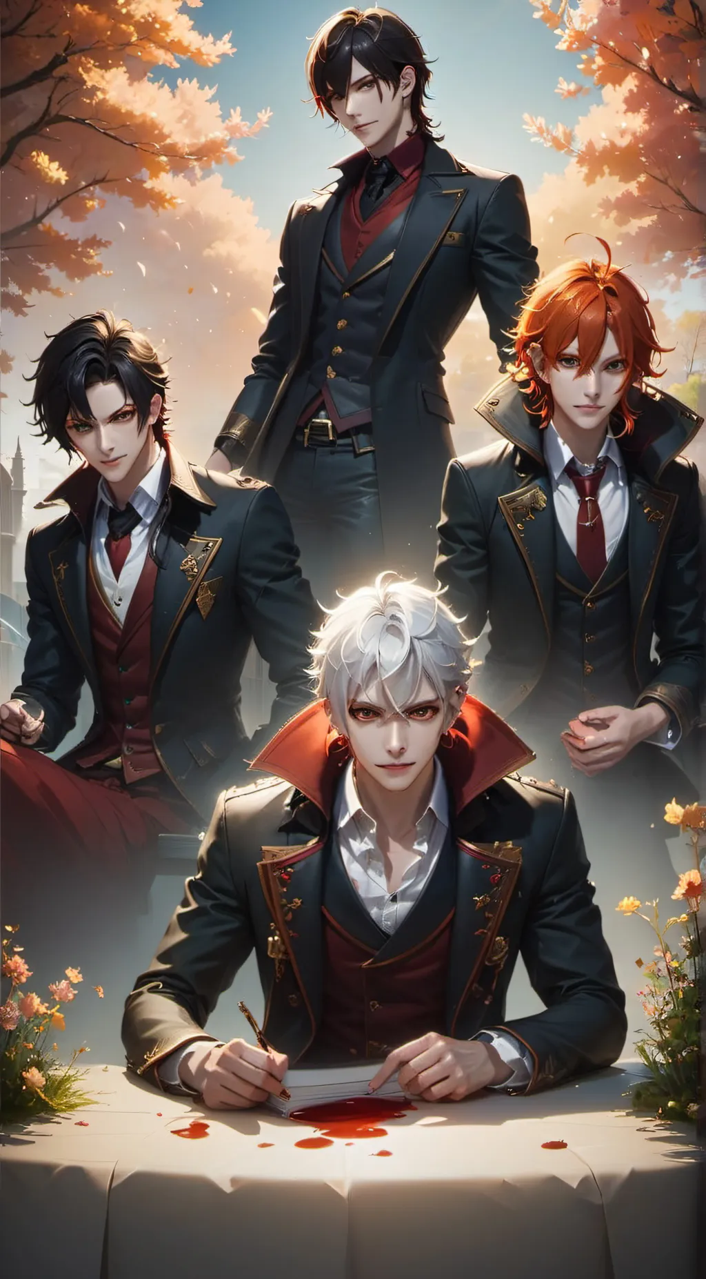 ai character: Vampire brothers~ background