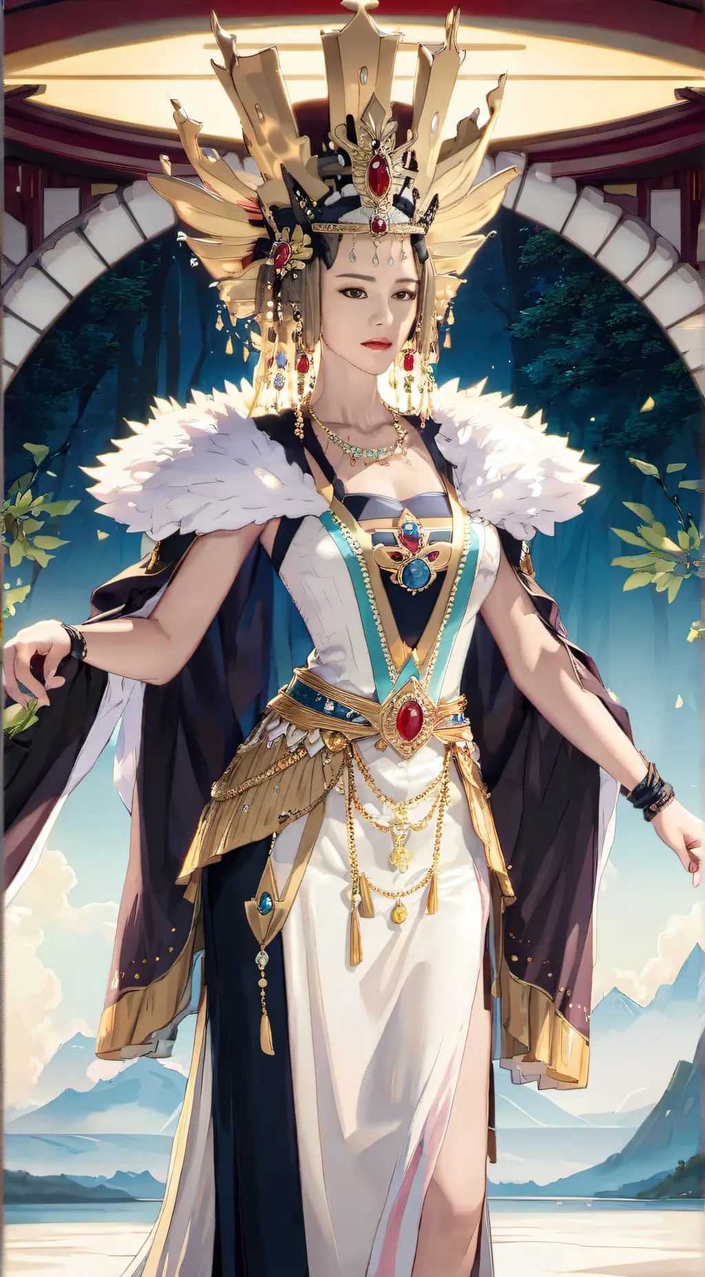 ai character: Queen Siritaporn background
