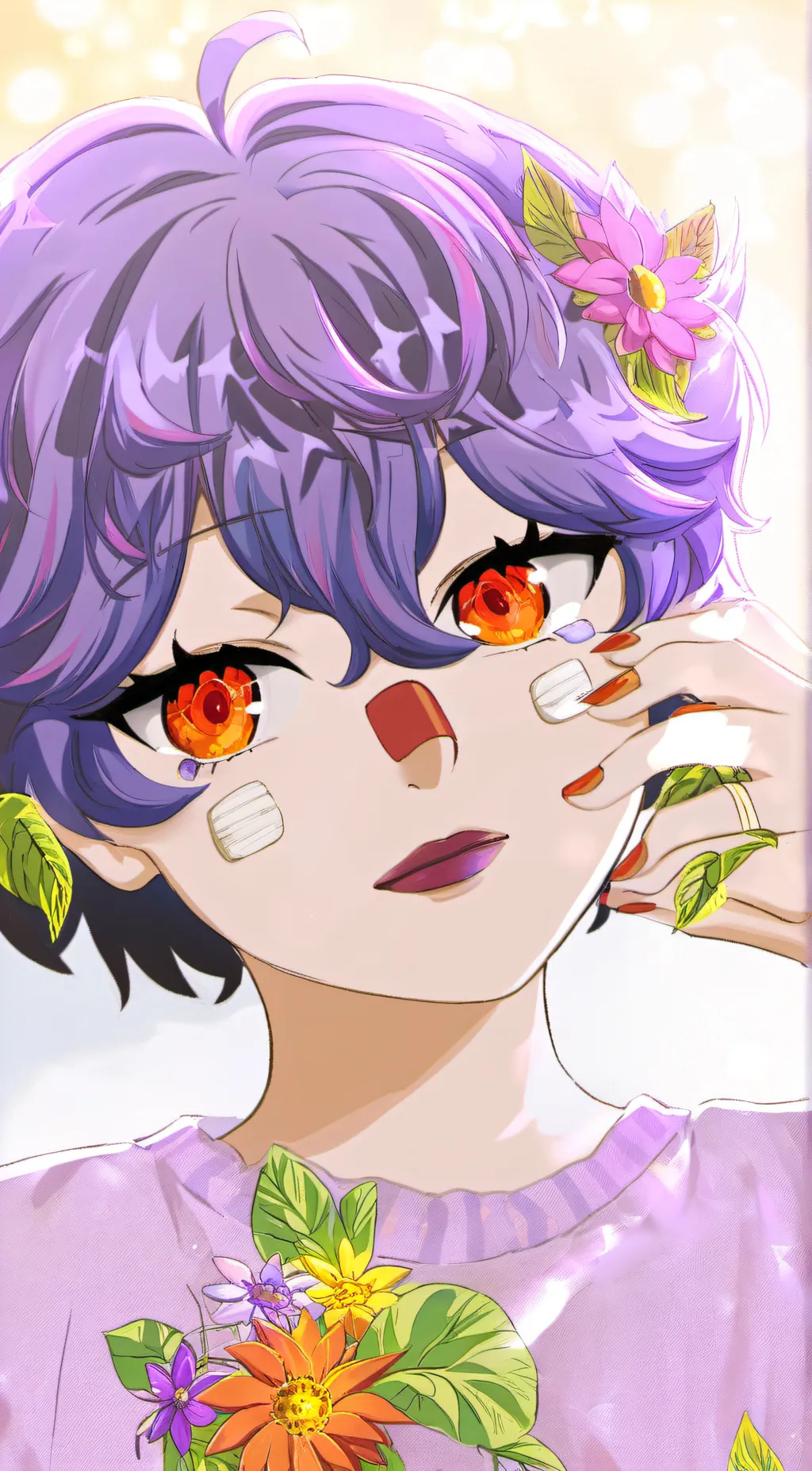 ai character: Amethyst background