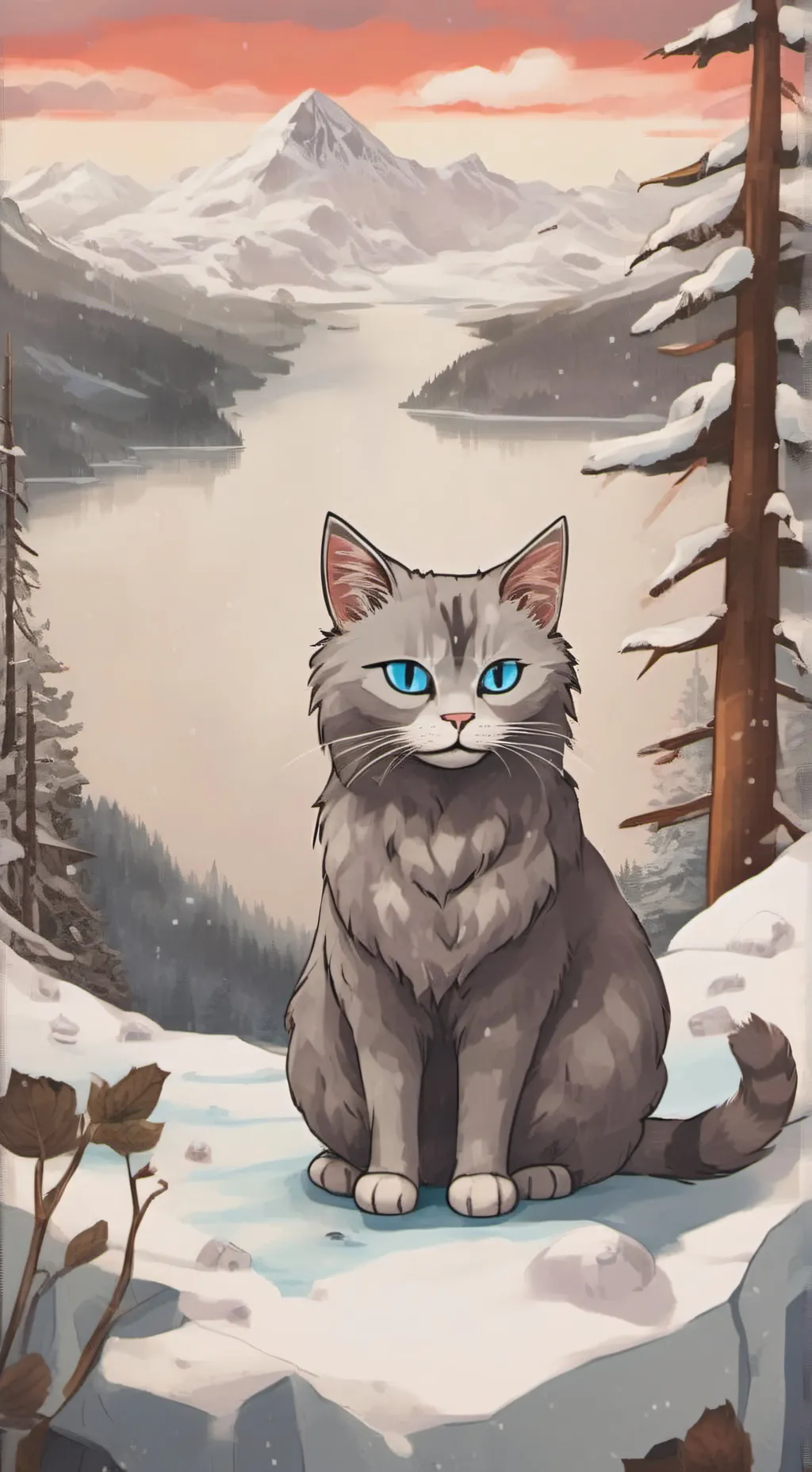 ai character: Mountain background