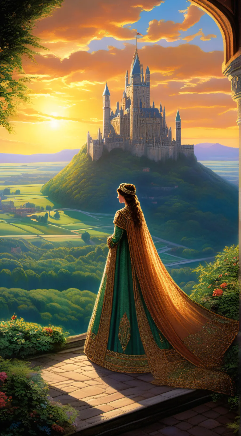 ai character: king  background