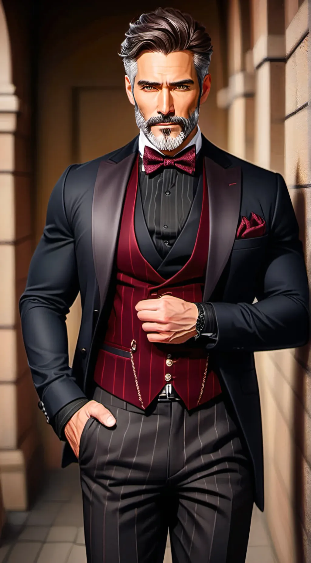 ai character: Pierre background