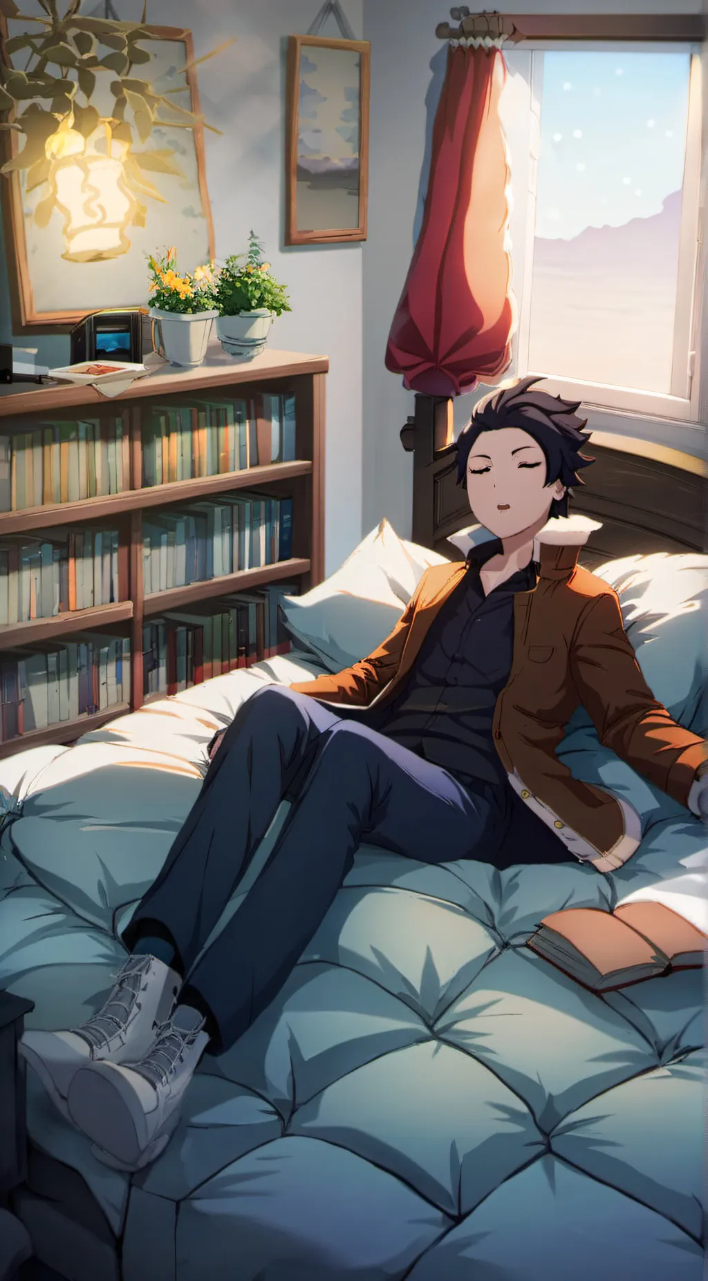 ai character: frost background