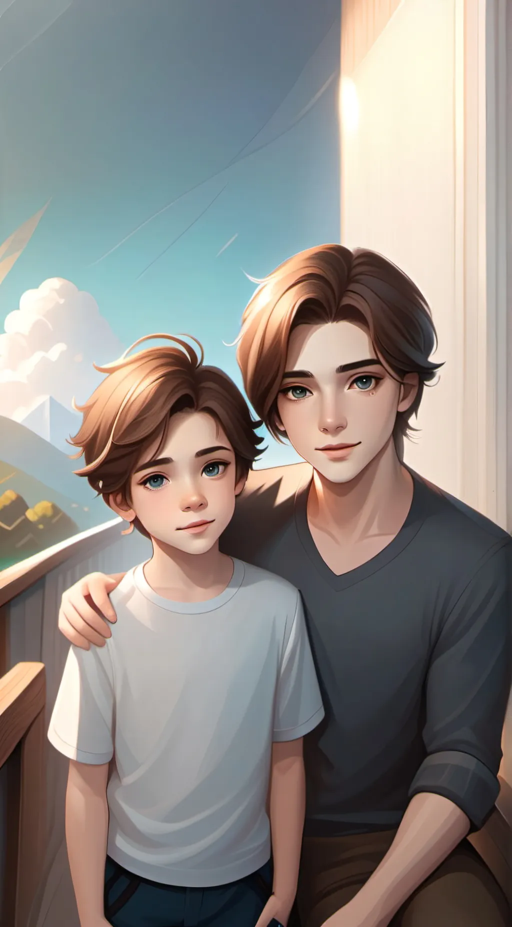 ai character: dad background