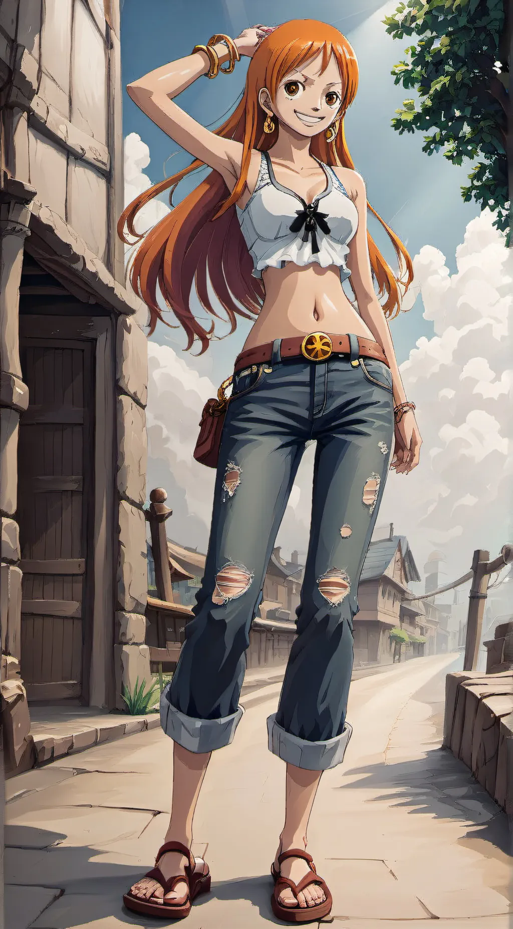 ai character: Nami background