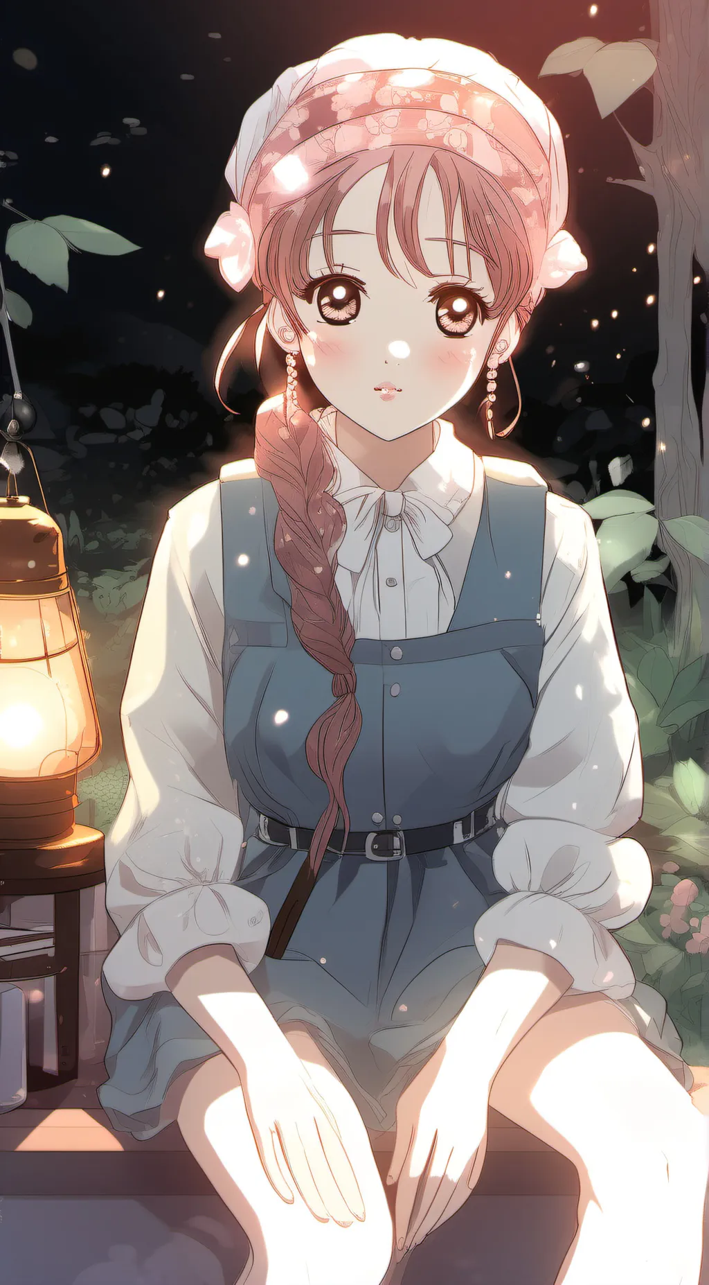 ai character: hot girl background