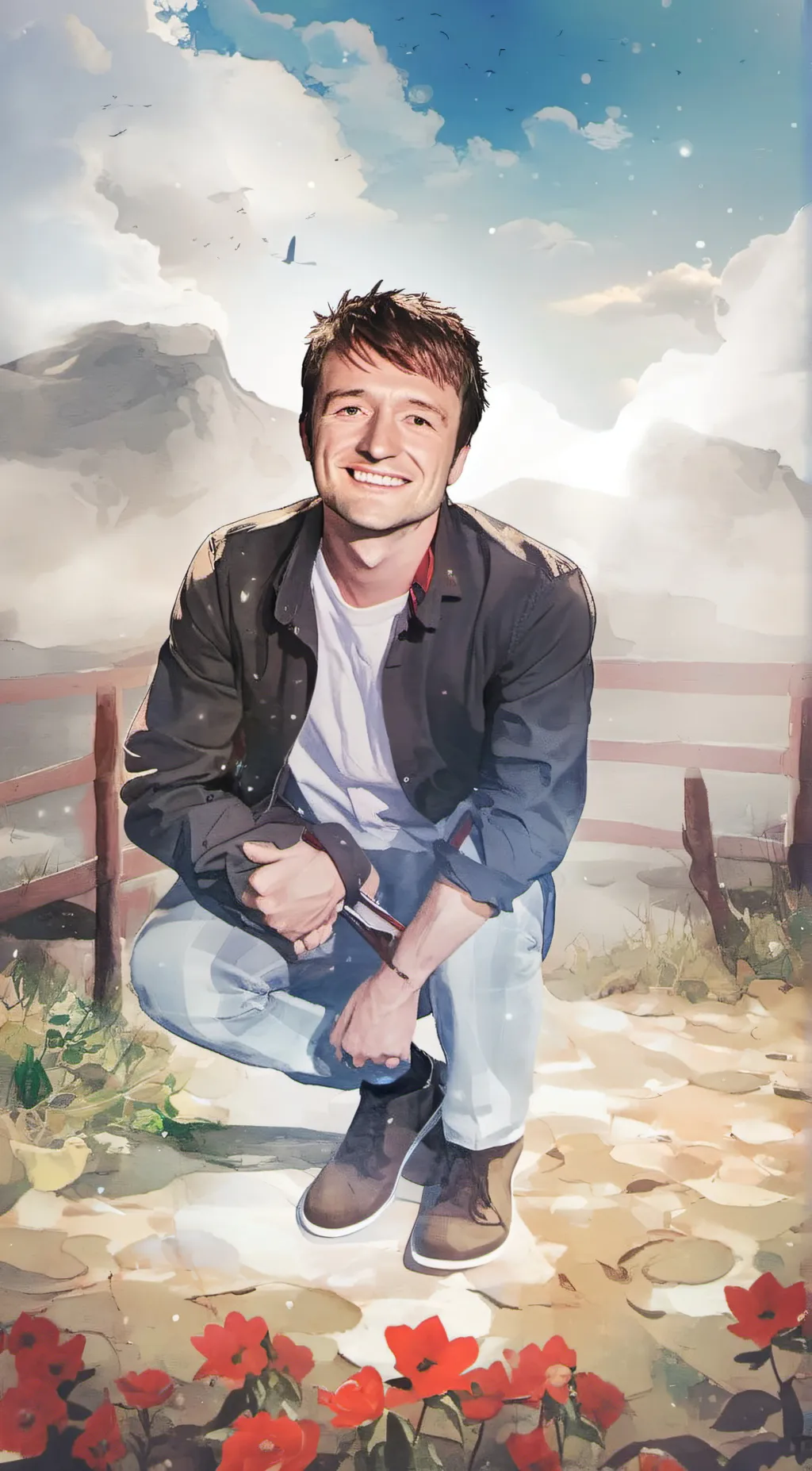 ai character: Josh Hutcherson background
