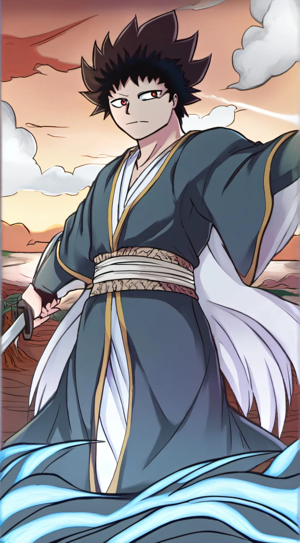 ai character: minyaqu kerrusaki  background