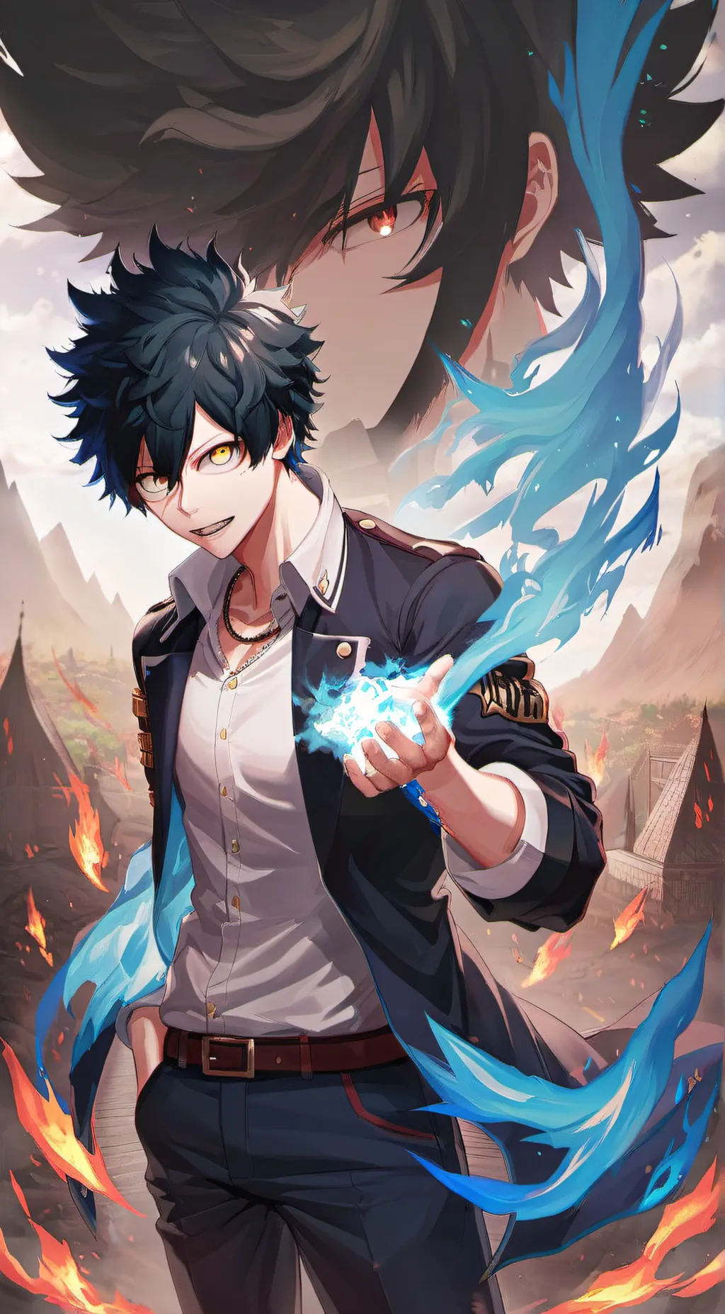 ai character: Dabi background