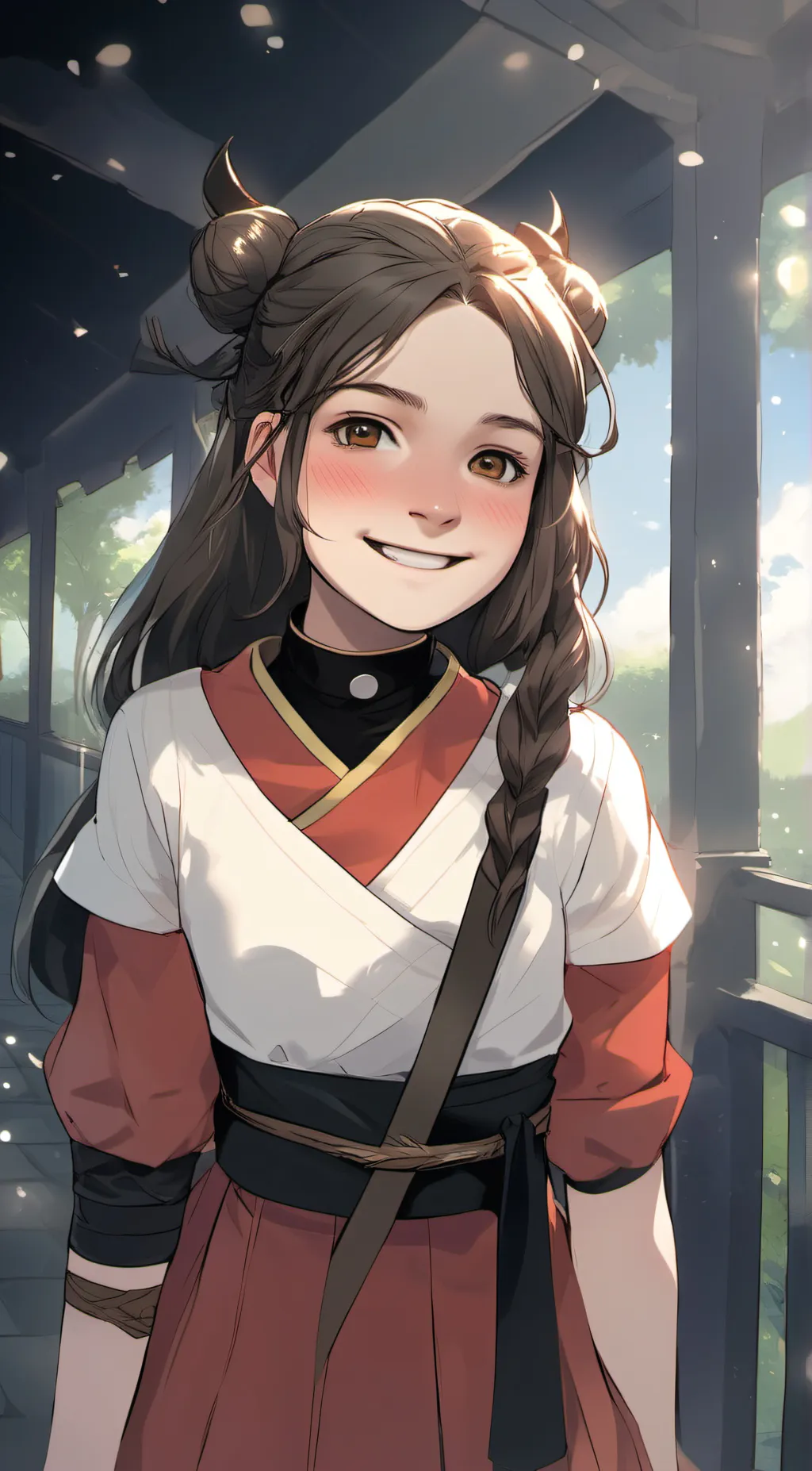 ai character: Guinea Cosplays  background