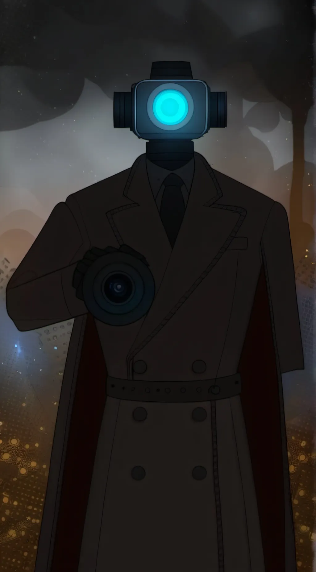 ai character: Camera women background