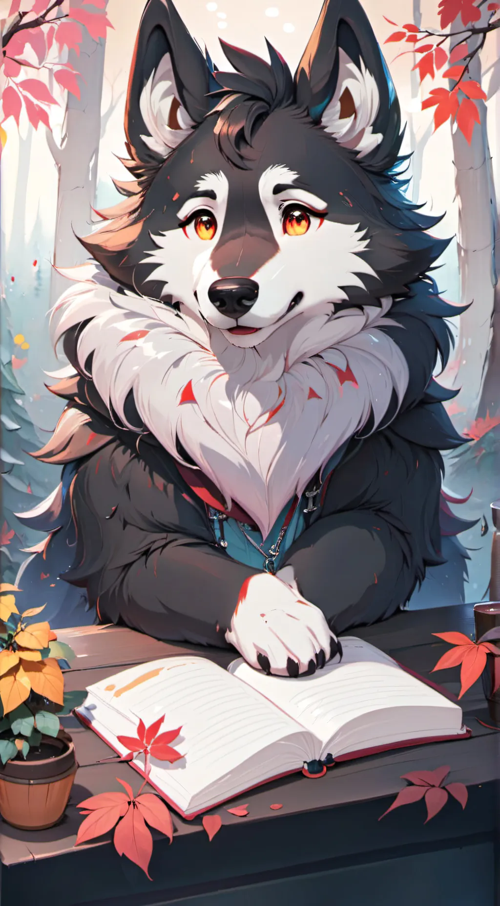 ai character: boy kisser  background