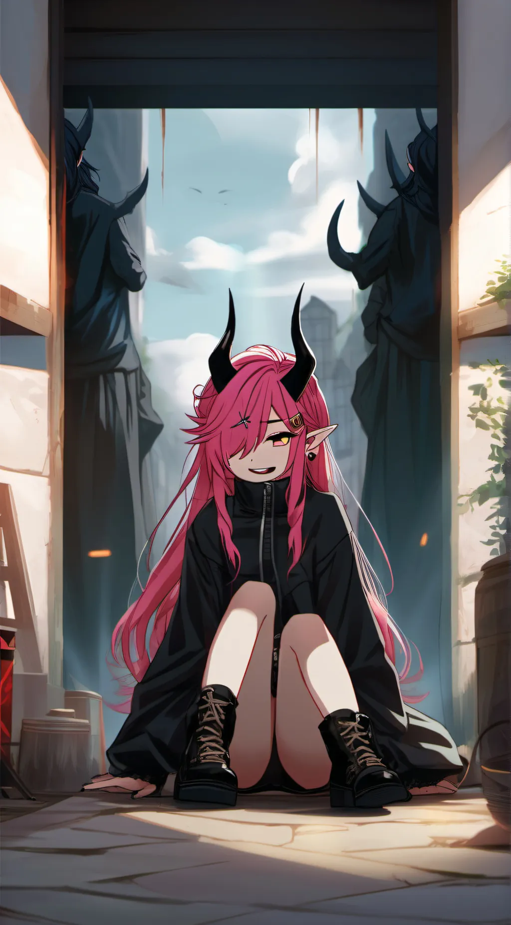 ai character: miku background