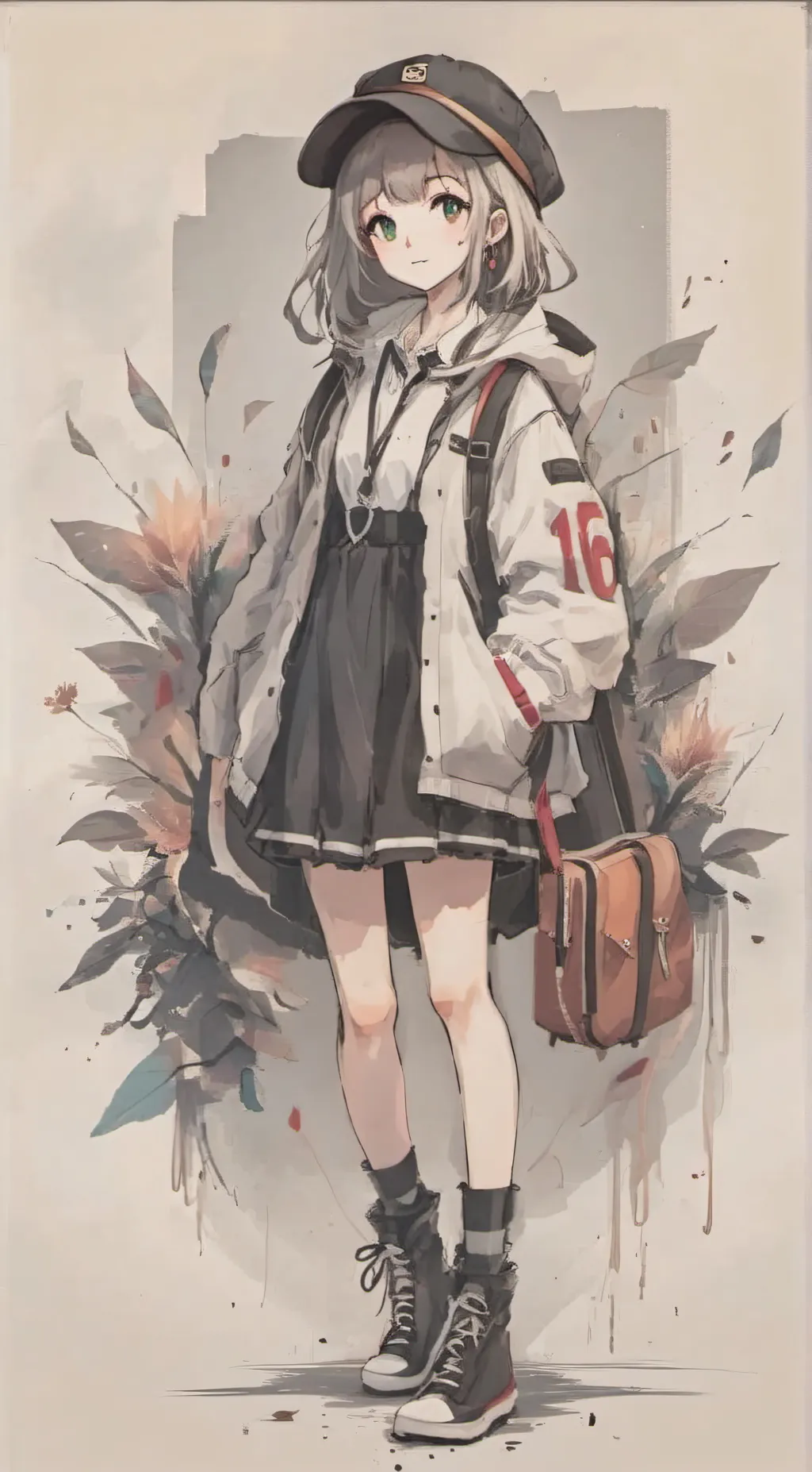 ai character: amanako background