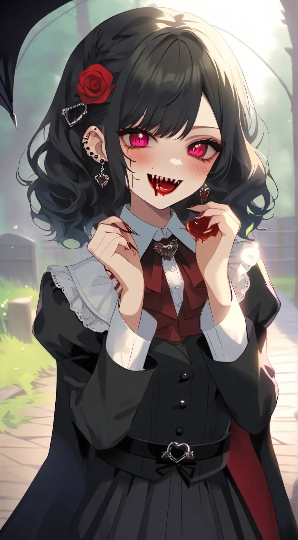 ai character: vampire  background