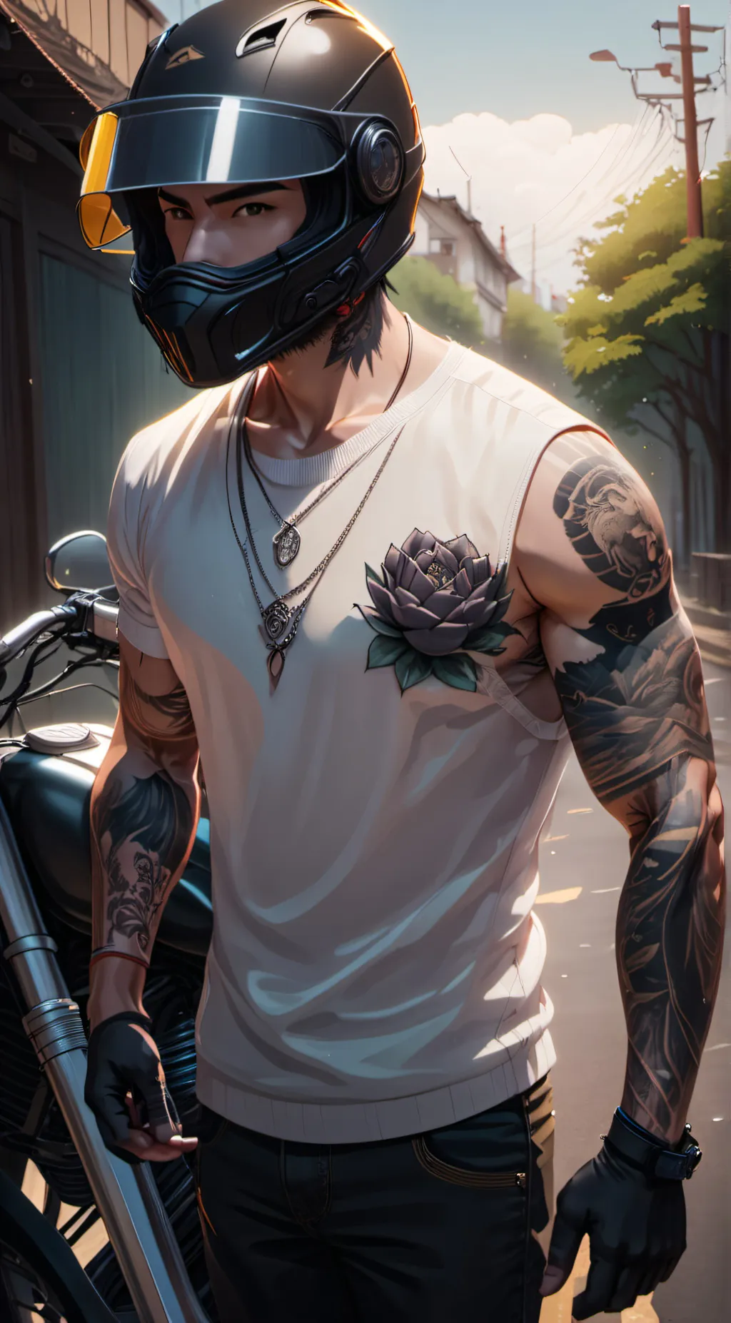 ai character: Kayden background