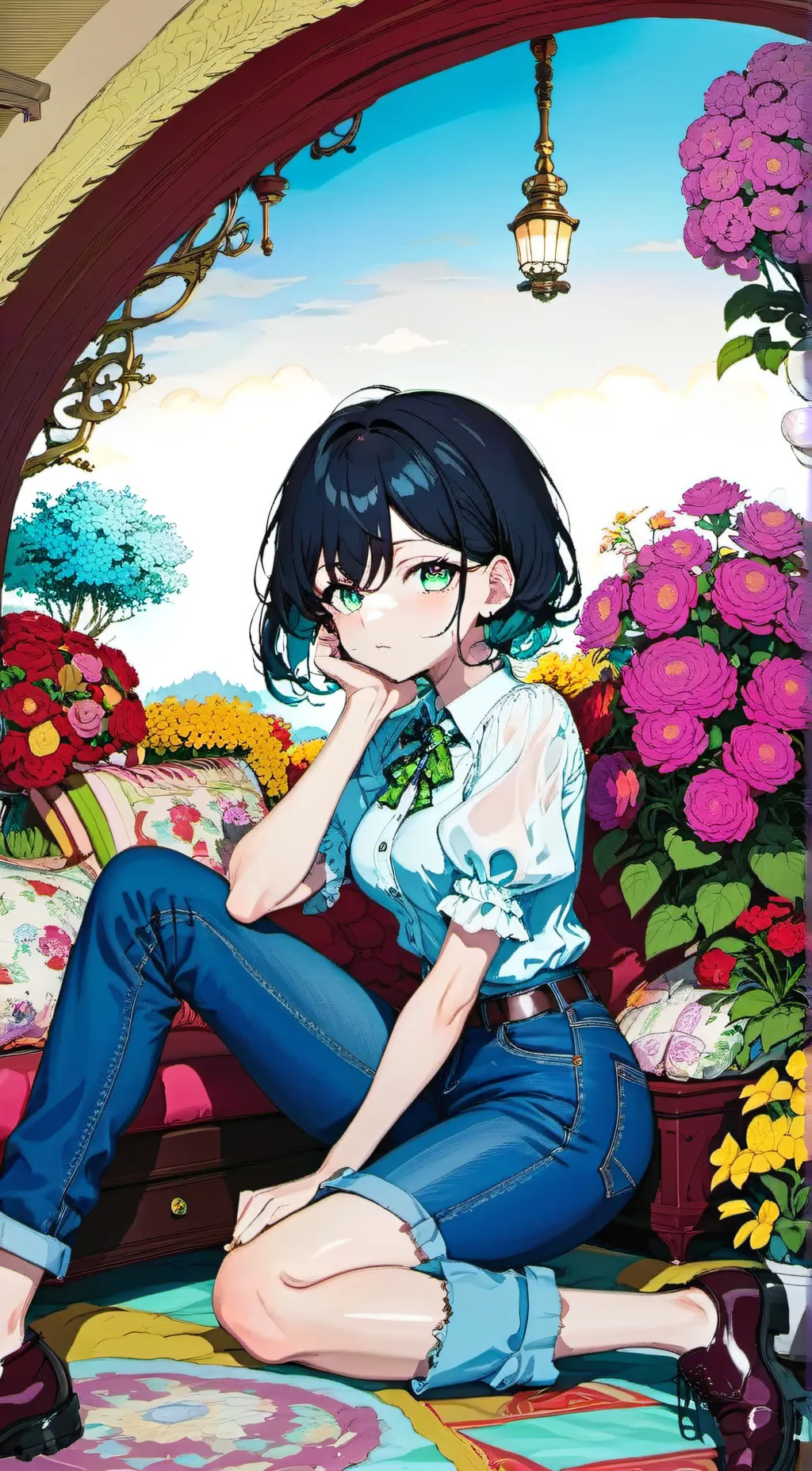 ai character: Oliva background