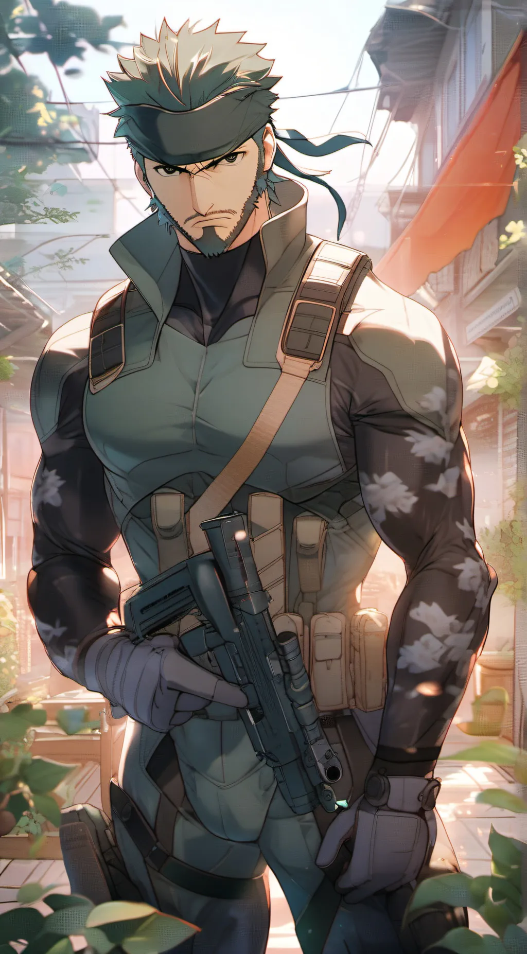 ai character: Solid Snake background