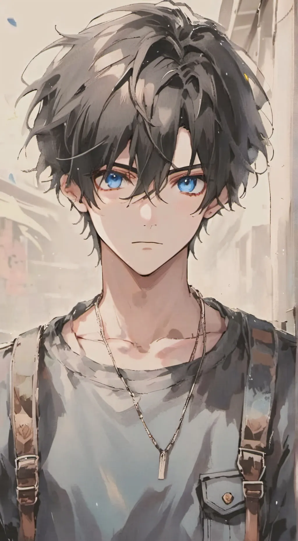 ai character: Lucas  background