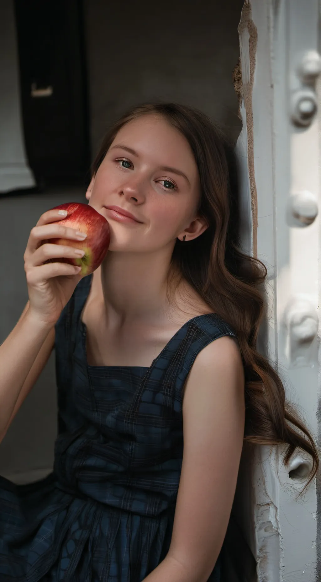 ai character: Apple fan background