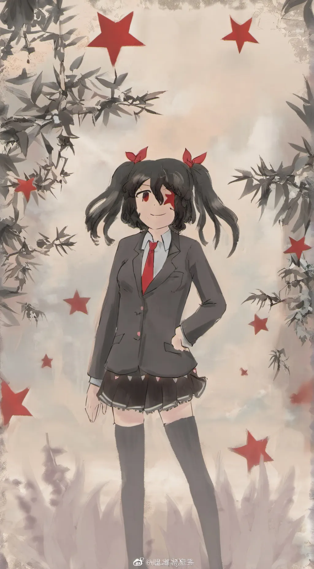 ai character: Rose background