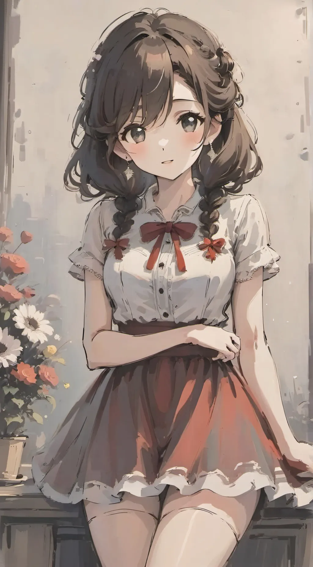 ai character: violet  background