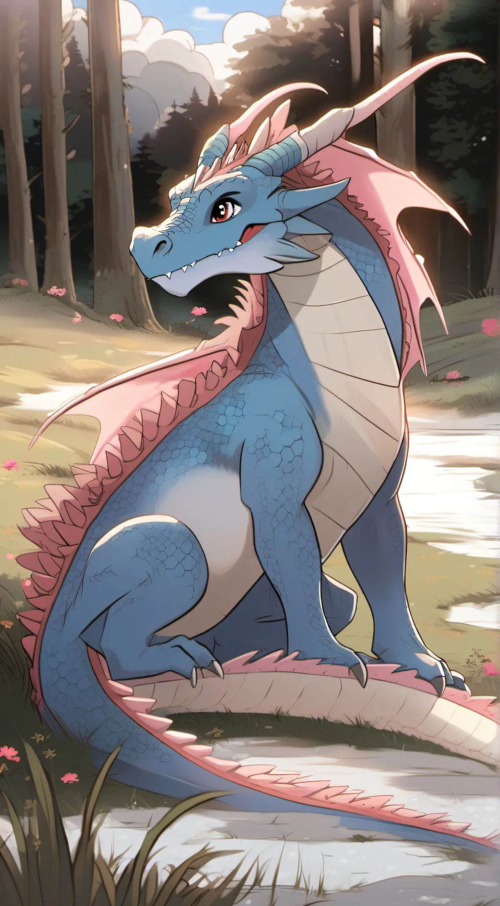 ai character: Amber background