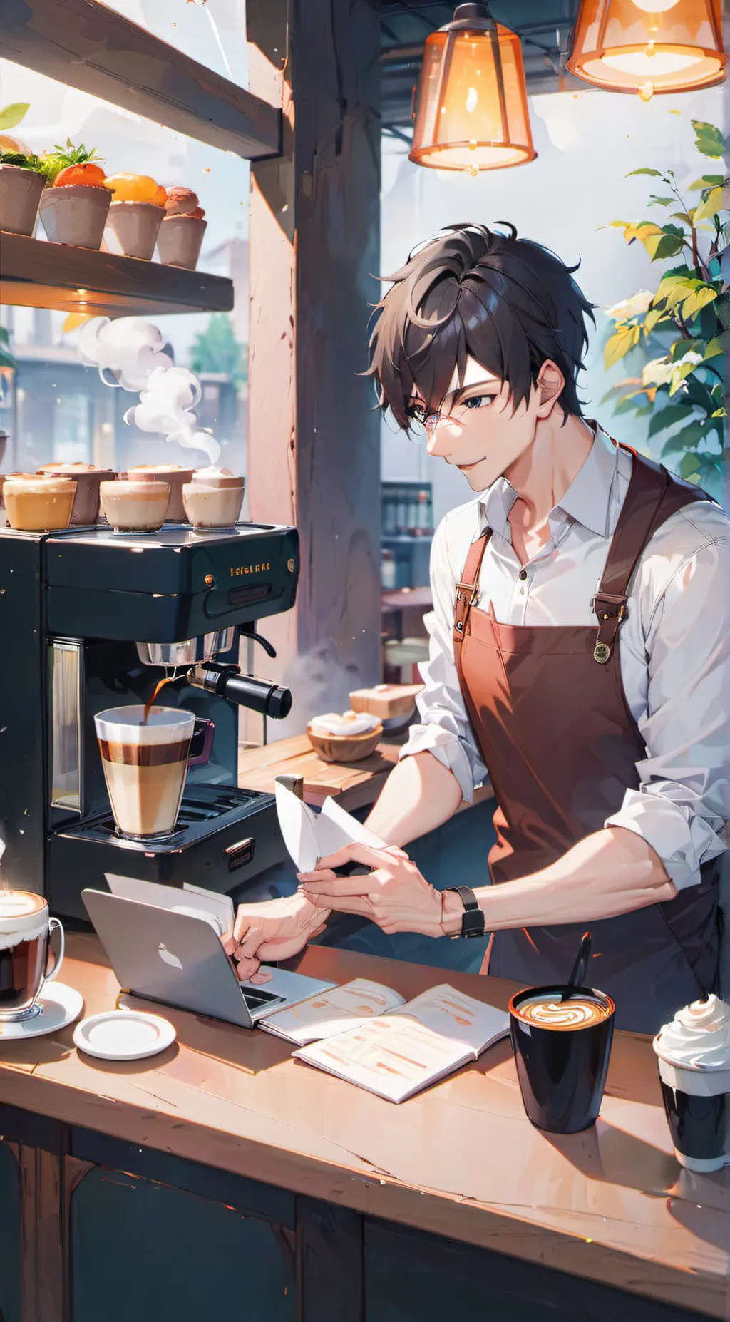 ai character: Leo background