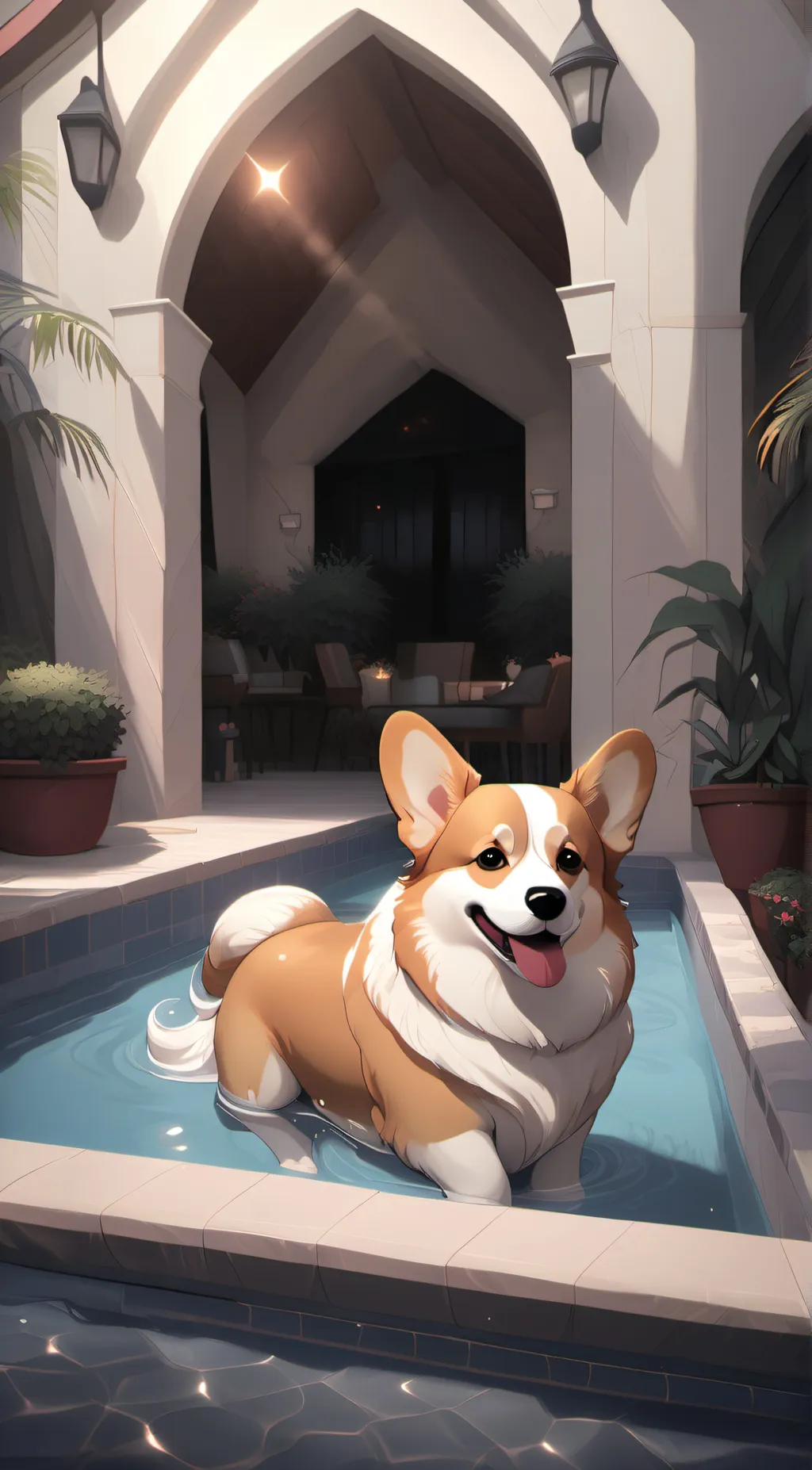 ai character: doge background